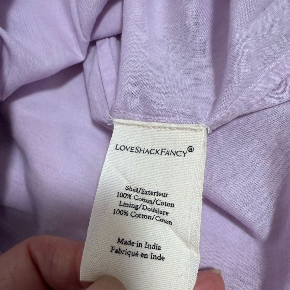 LoveShackFancy Girls’ Lilac Fusion Mavis Flutter Sleeve Dress. Size 12. - Picture 8 of 8